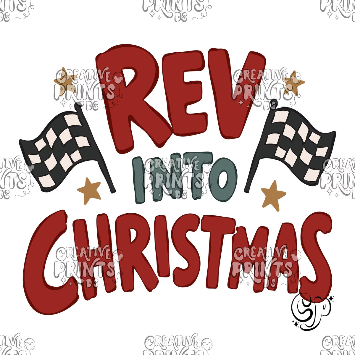 Rev Into Christmas PNG