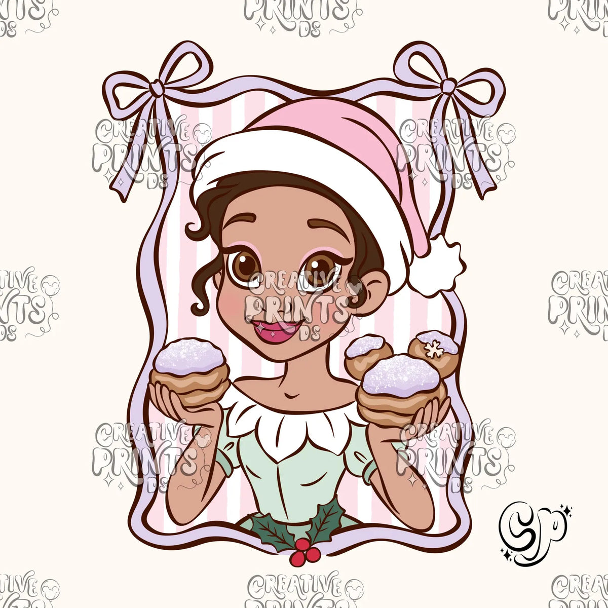 Framed Bayou Princess Christmas PNG