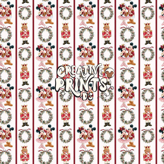 Cozy Classic Mouse & Friends Seamless Pattern