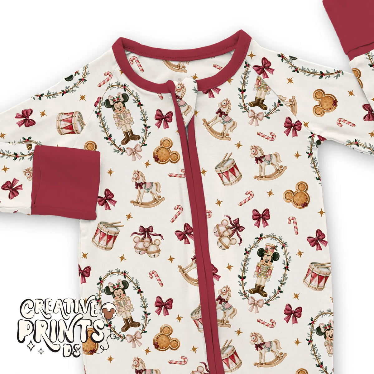Vintage Christmas Nutcracker Seamless Pattern
