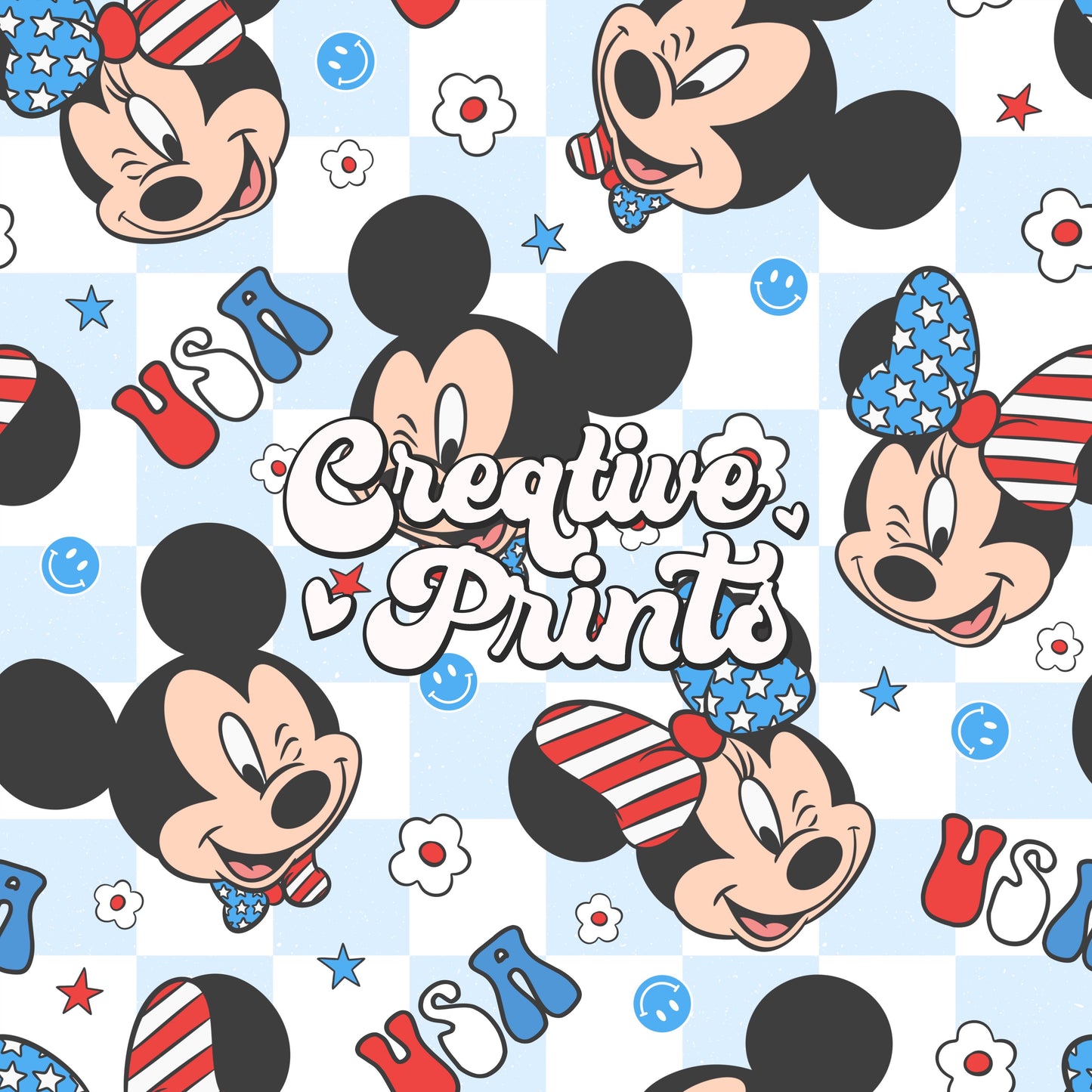 Mouse 4th of july seamless file