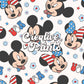 Mouse 4th of July seamless file