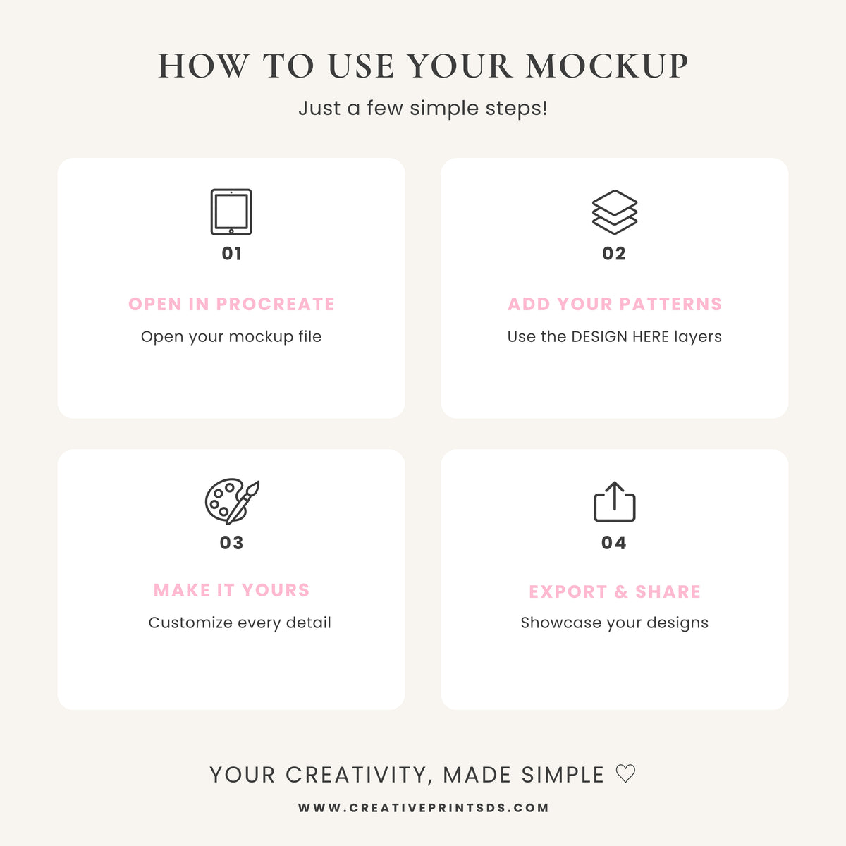 Pajama Box Mockup for Procreate | Fully Customizable