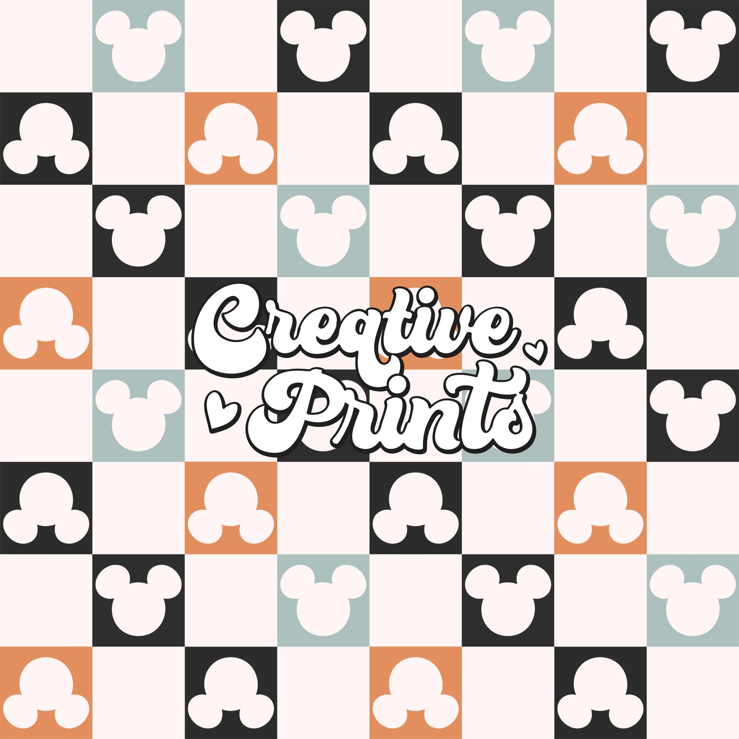 Mouse ears checkered seamless file