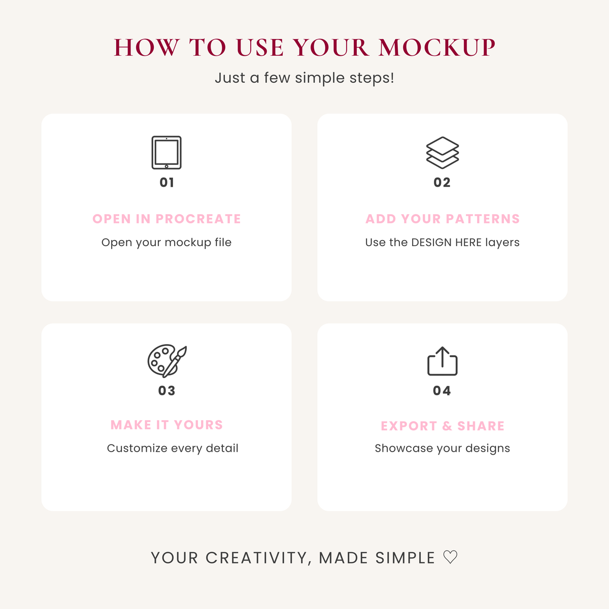 Duvet Cover Mockup for Procreate - Editable Bedding Set Mockup