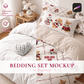 Duvet Cover Mockup for Procreate - Editable Bedding Set Mockup
