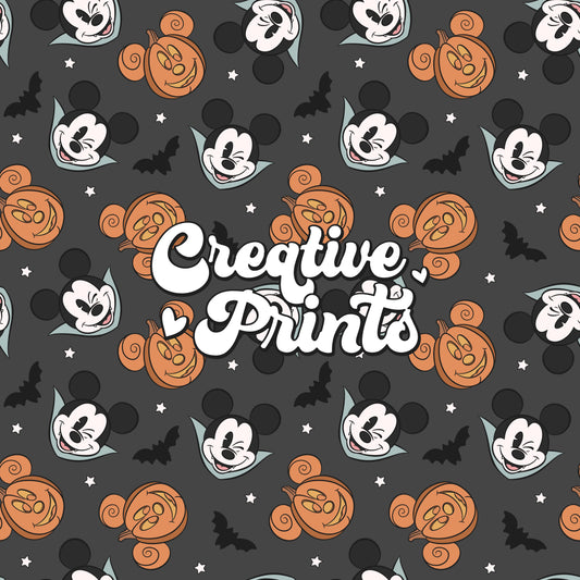 Cute Mouse Pumpkin Seamless file