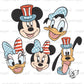 Mouse & Friends 4th of July PNG