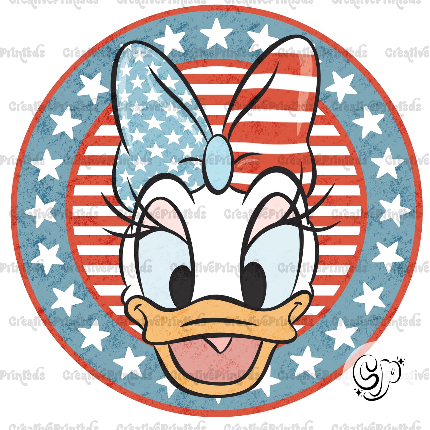 Magical Duck 4th of July PNG