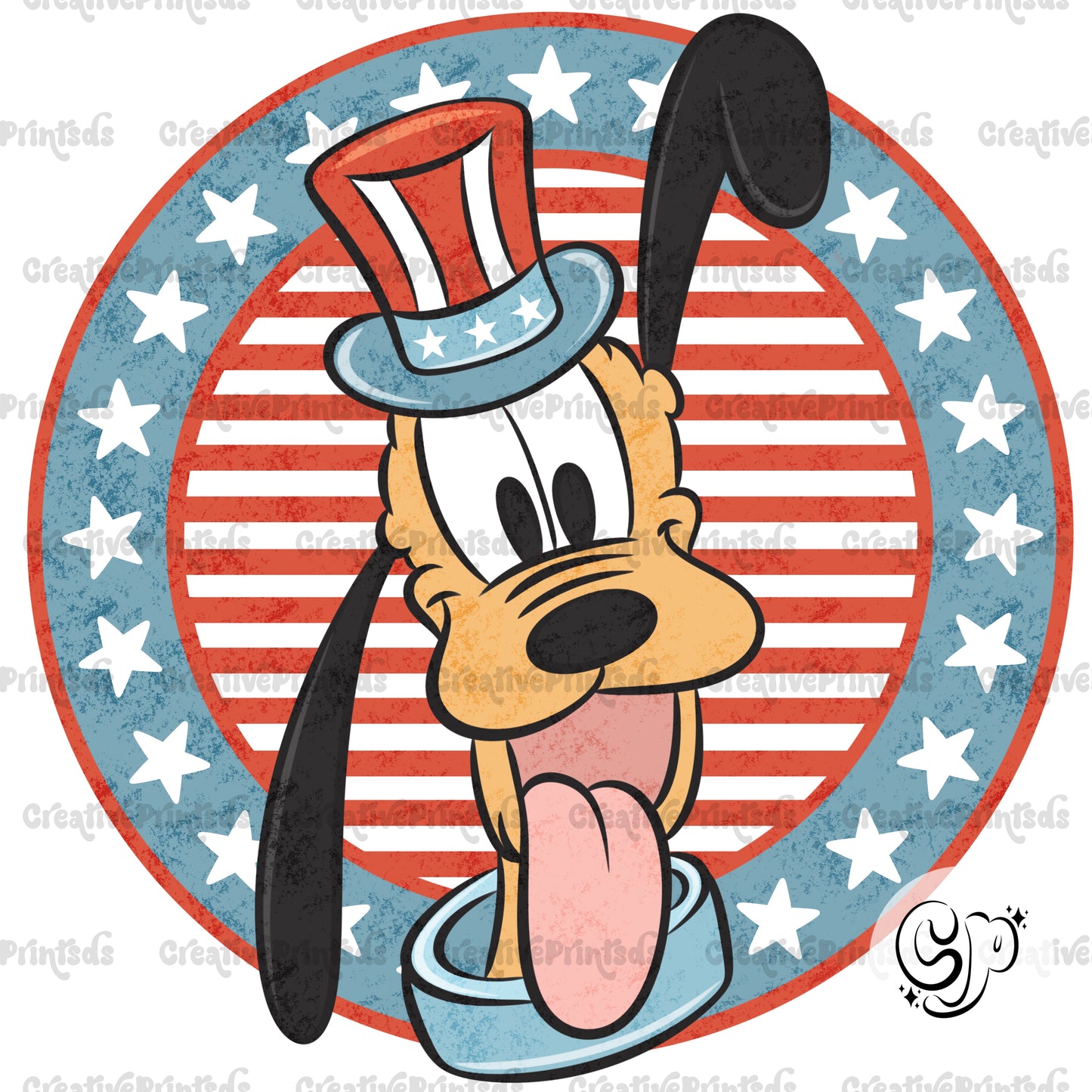 Magical Dog 4th of July PNG