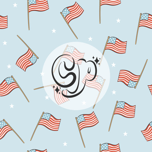 4th of July Flags seamless file