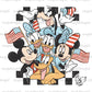 Mouse & Friends 4th of July PNG