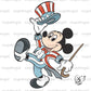 Patriotic Mouse 4th of July PNG