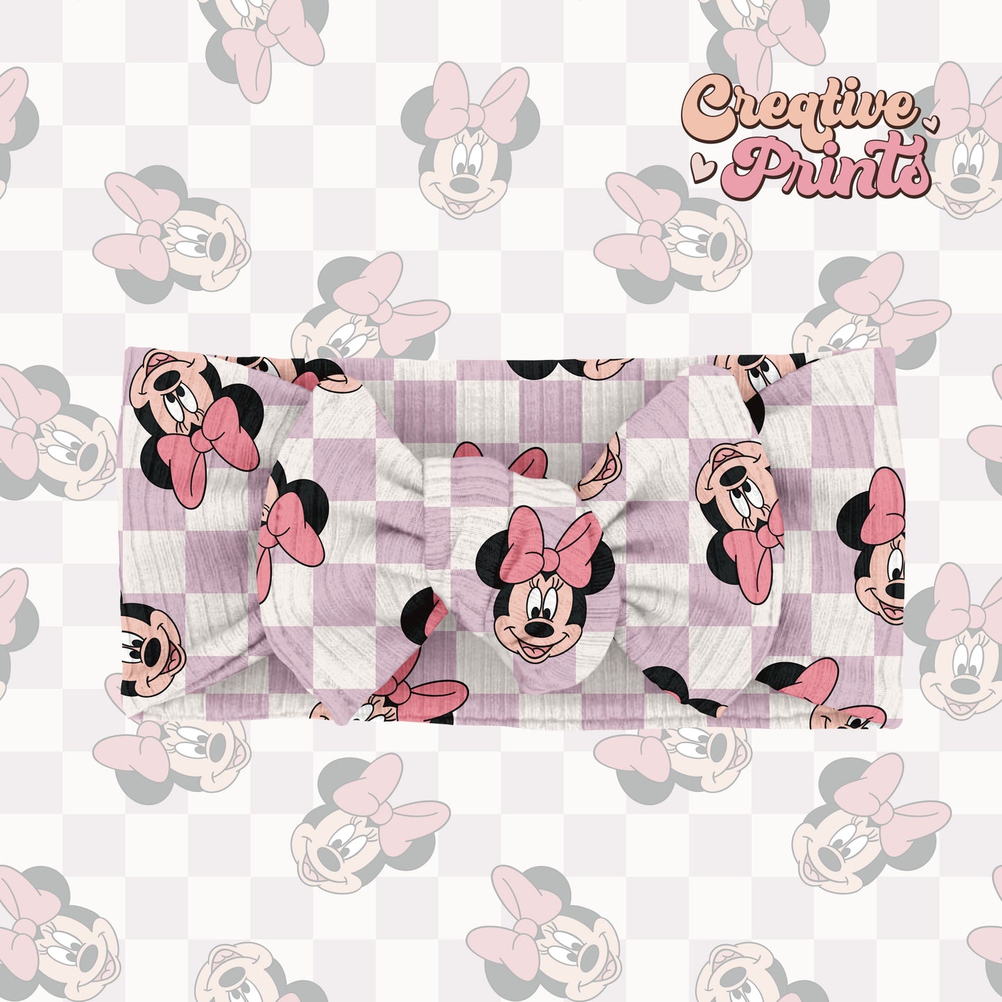 Purple & pink mouse heads seamless file