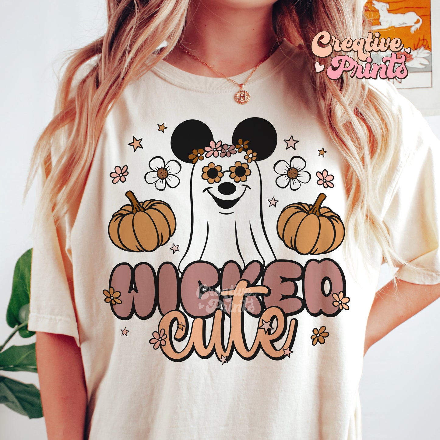 Wicked cute mouse ghost sublimation PNG