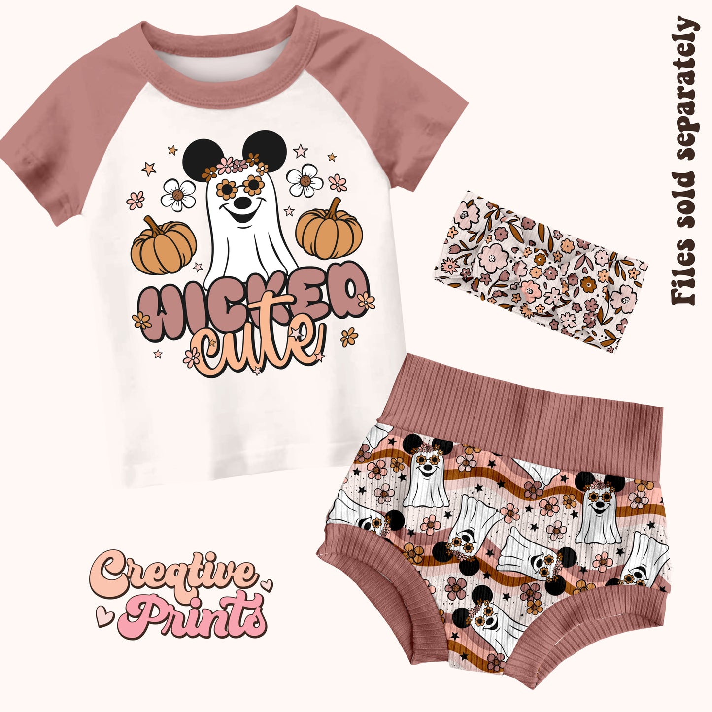 Wicked cute mouse ghost sublimation PNG