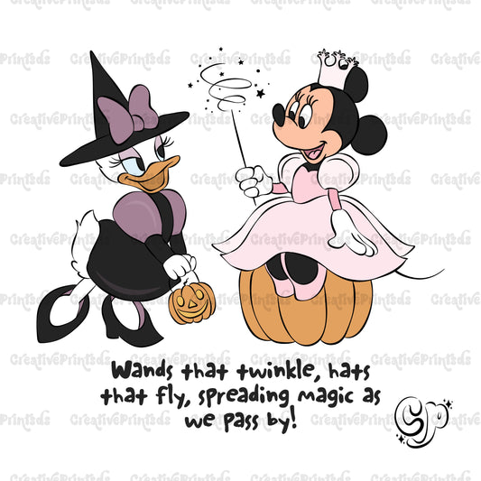 Magical Halloween Mouse & Friends PNG