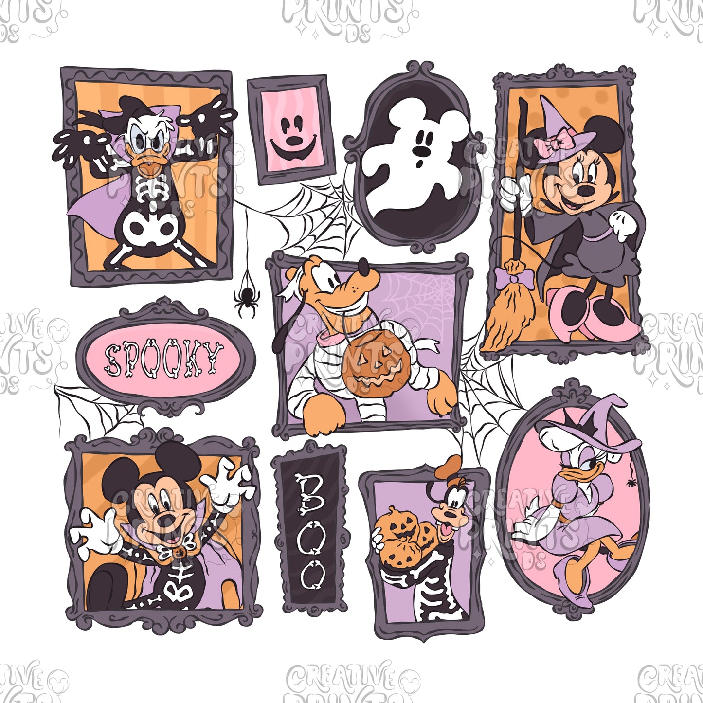 Magical Spooky Frames PNG