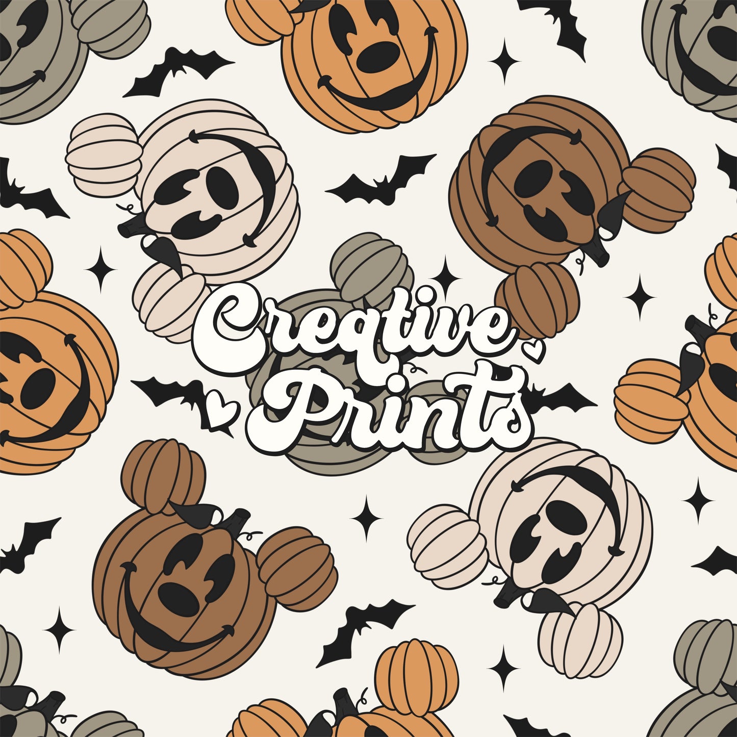 Neutral mouse pumpkins seamless file