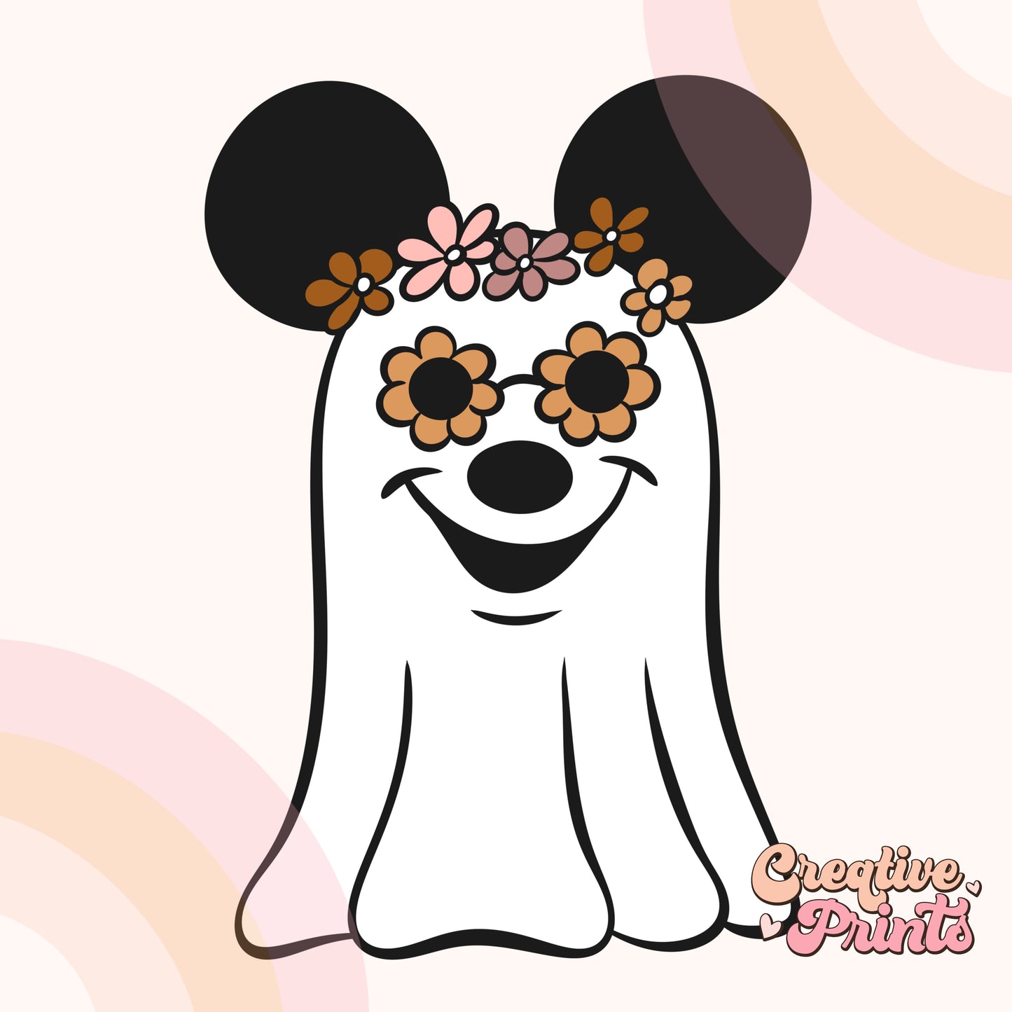 Cute mouse ghost Sublimation PNG