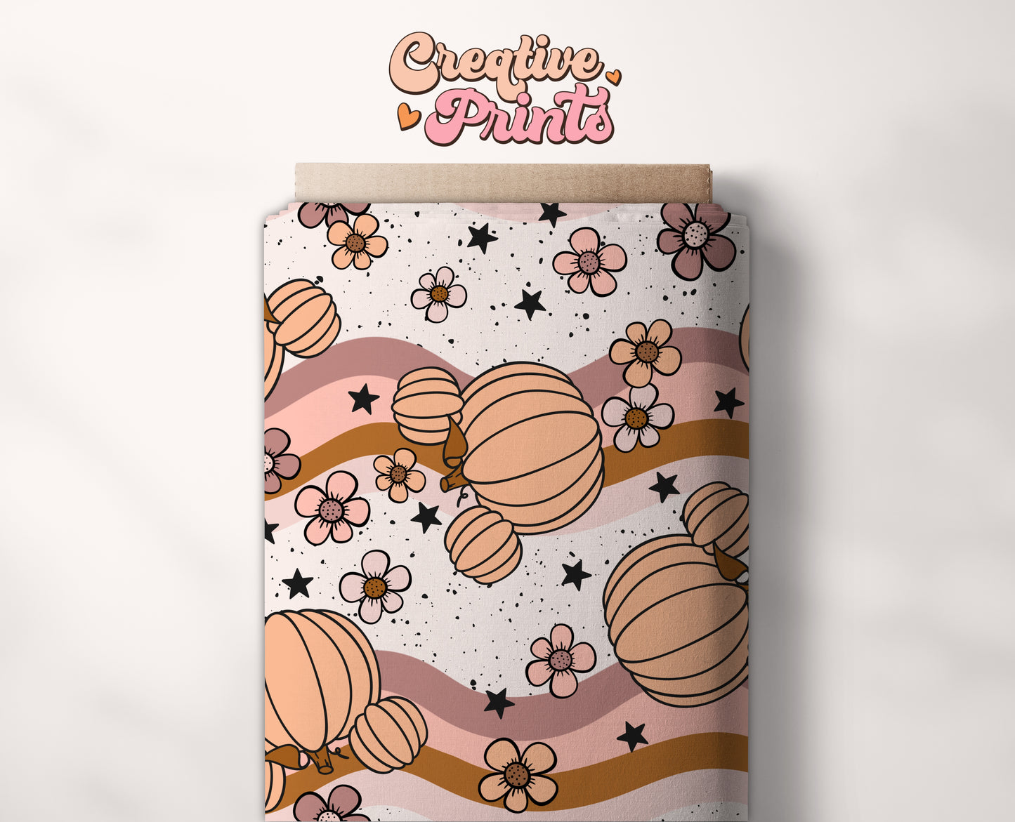 Fall floral mouse pumpkins seamless file