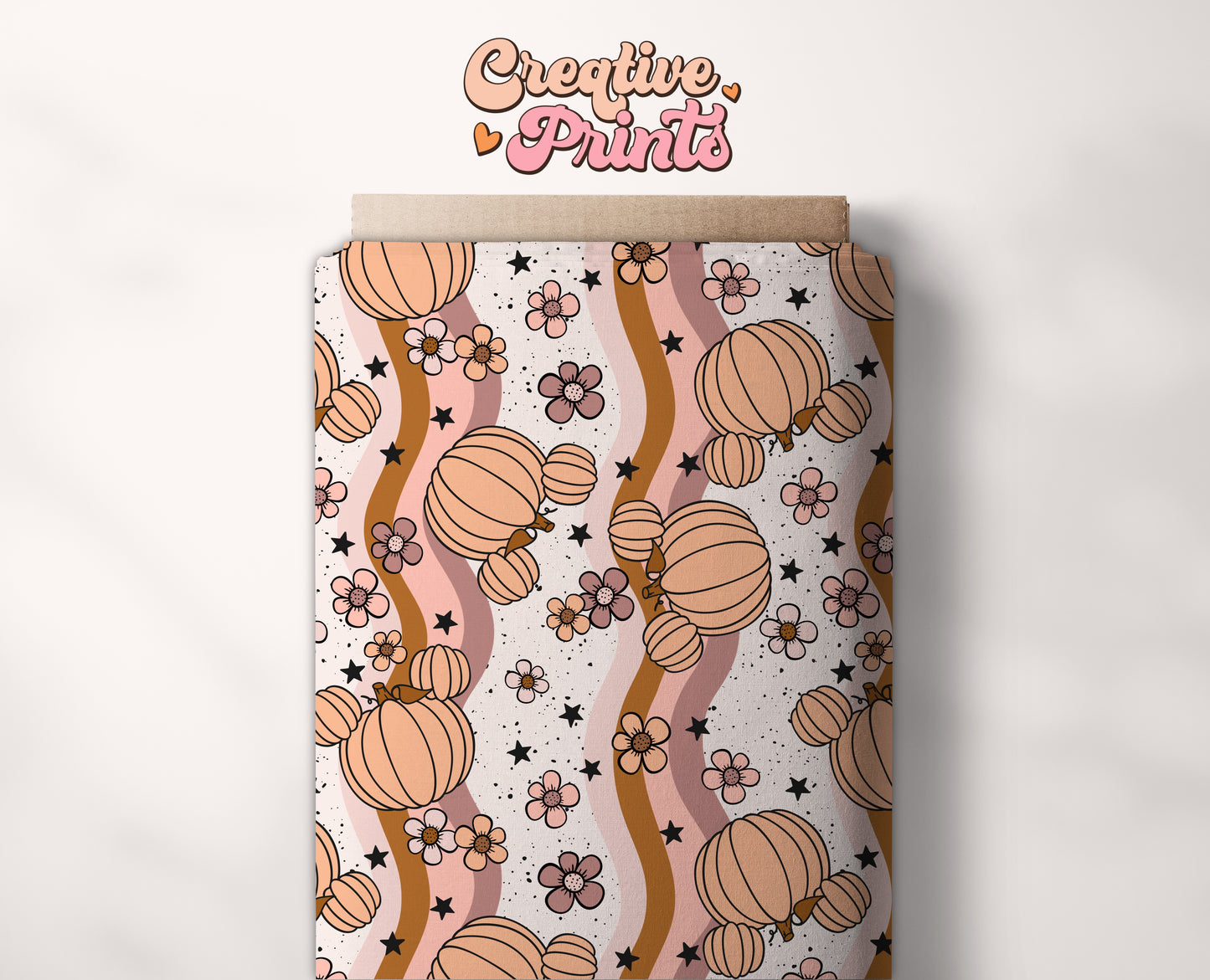 Fall floral mouse pumpkins seamless file