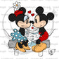 Vday Vintage Mouse PNG