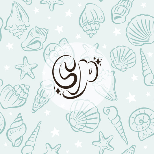 SeaShells Seamless files | Set of 2