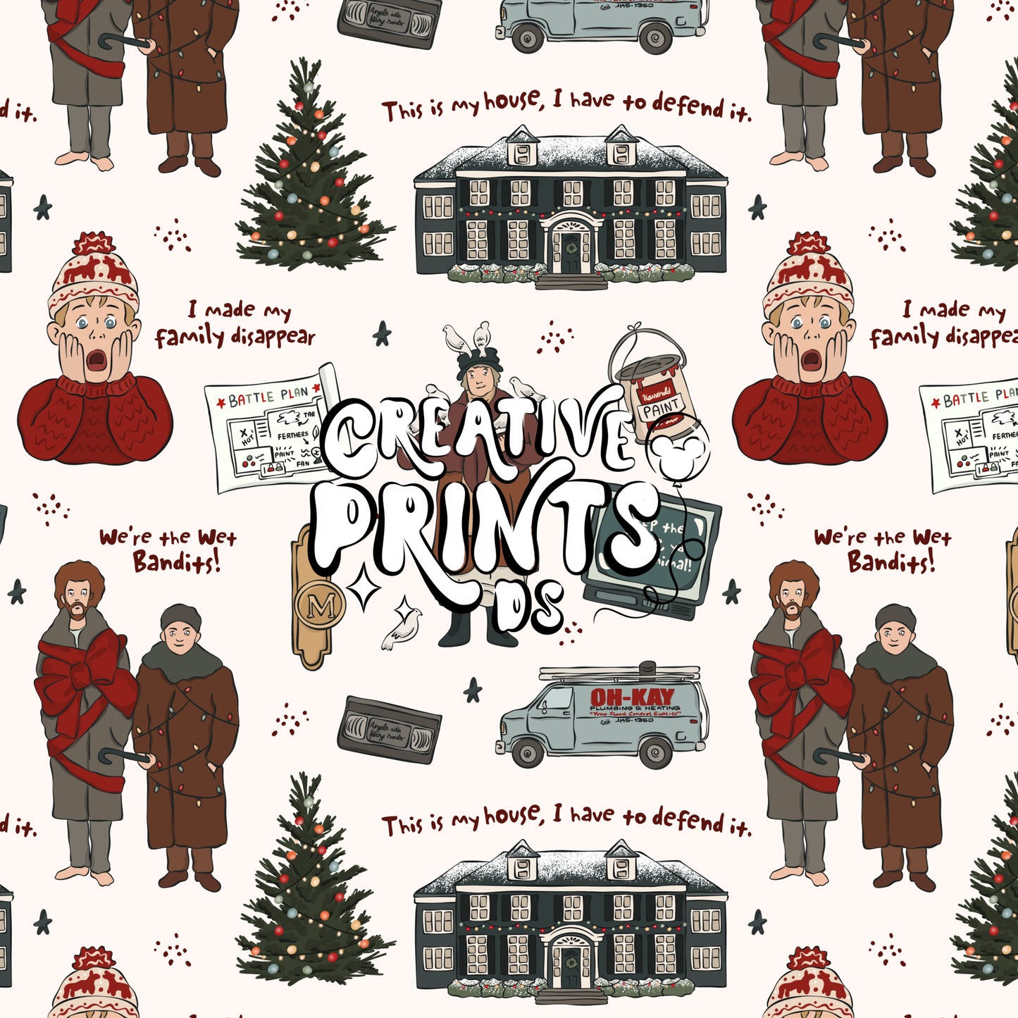 Classic Christmas Movie Seamless file