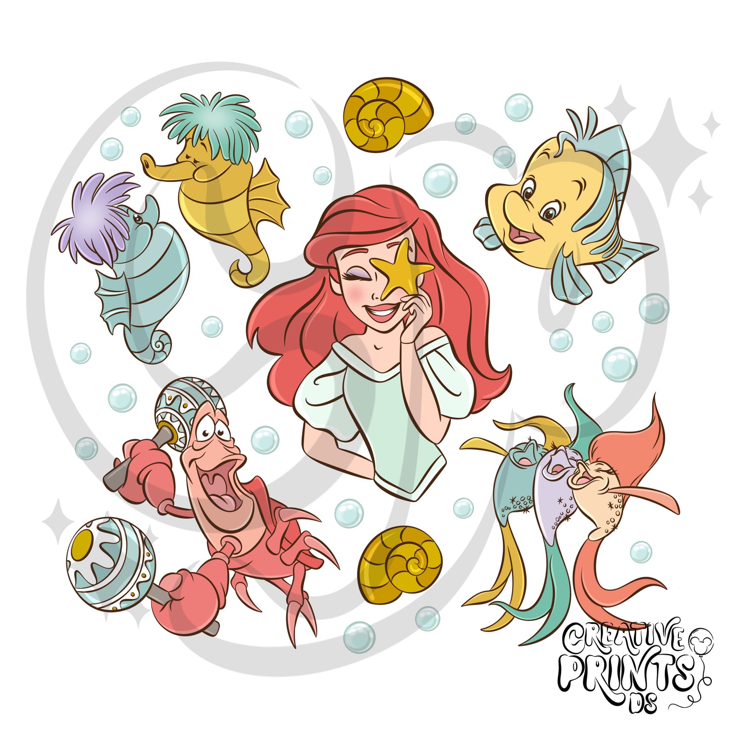 Magical Mermaid & Friends PNG