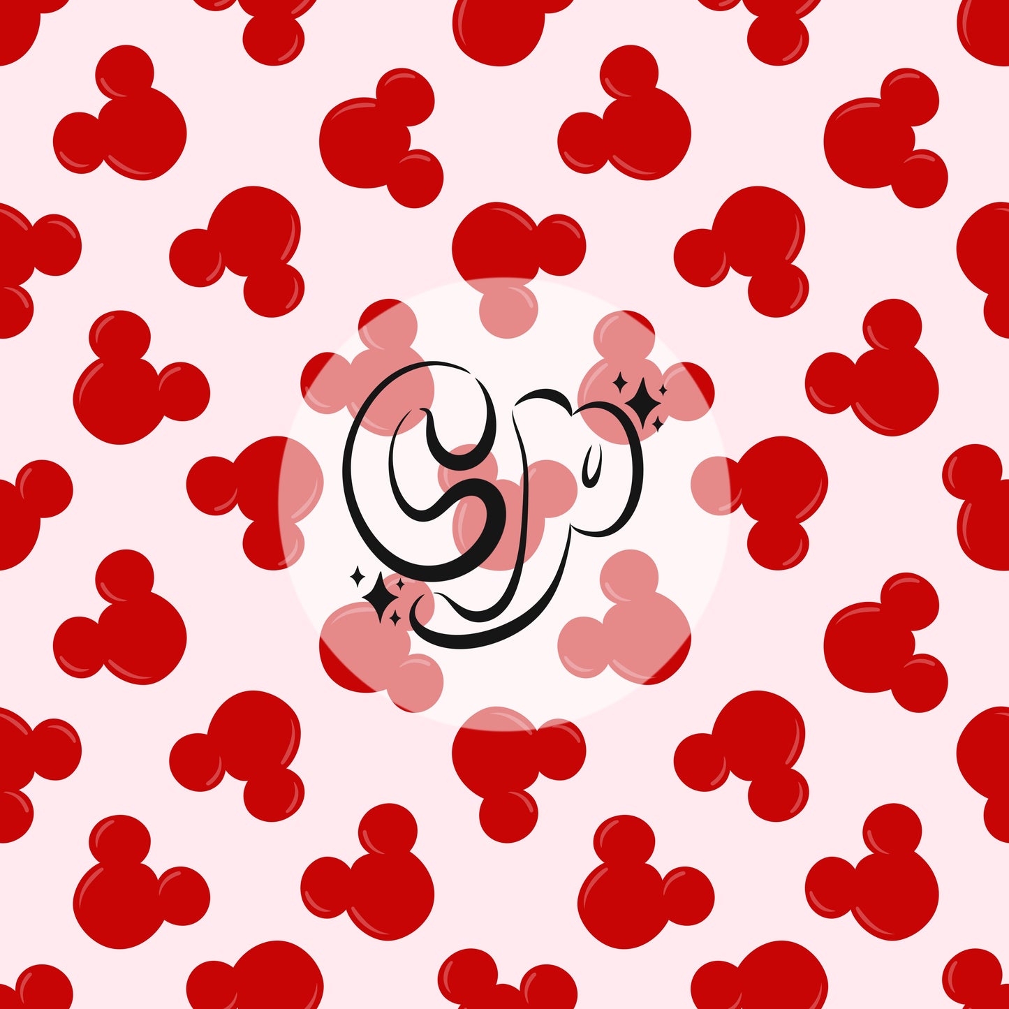 Vday Mouse Ears Balloons Seamless file