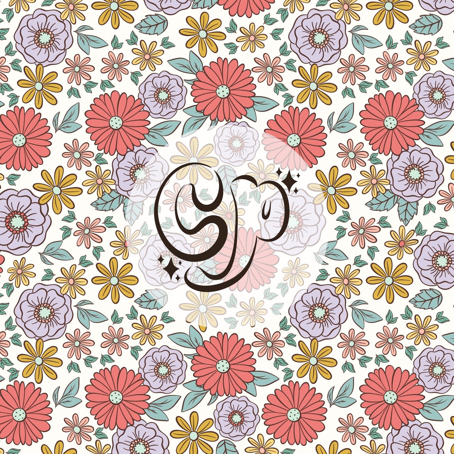 Summer floral seamless file