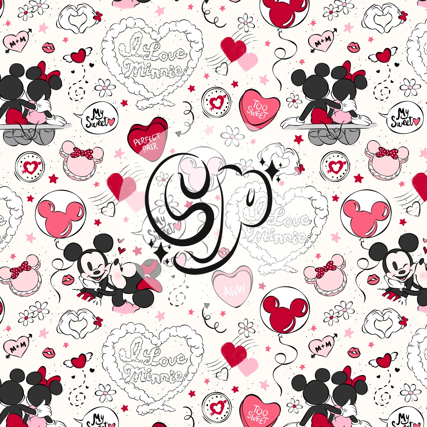 Vday Magical Mouse Doodles Seamless file