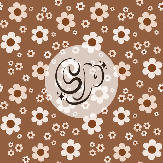 Boho Daisies Seamless file