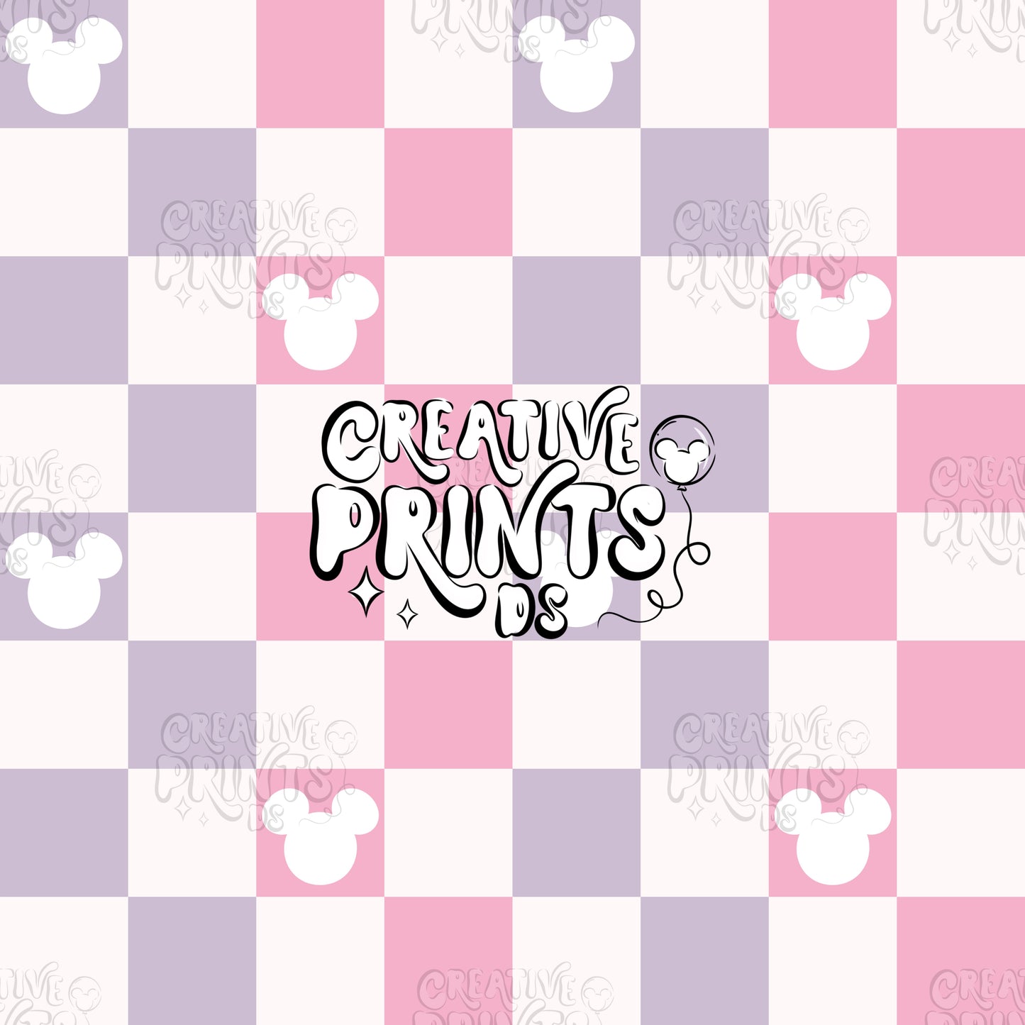 Mouse ears checkered seamless file