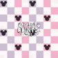 Mouse ears checkered seamless file