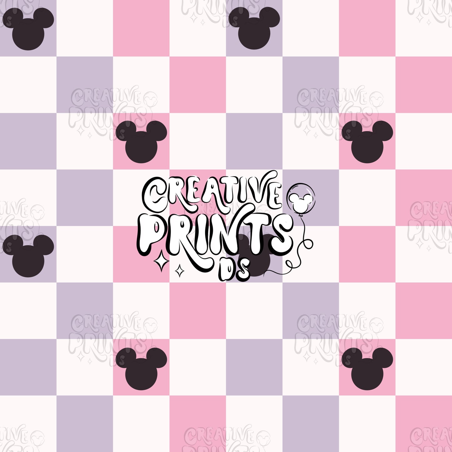 Mouse ears checkered seamless file