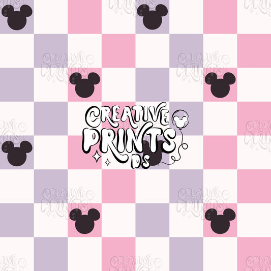 Mouse ears checkered seamless file