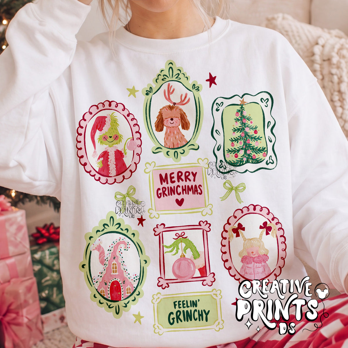 Merry Grinchmas Frames Christmas PNG