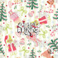 Pastel Green Stripes Grinchy Christmas Seamless Pattern