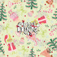 Pastel Green Grinchy Christmas Seamless Pattern