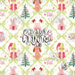 Lime Green Bow Trellis Grinchy Christmas Seamless Pattern
