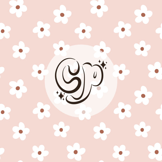 Pink Boho Daisies seamless file