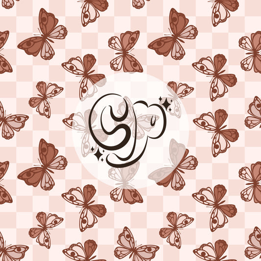 Boho Butterflies seamless file