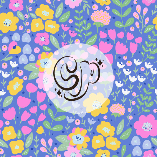 Bright Summer Floral Seamless pattern