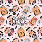 Multicolor Pastel Halloween Mouse Friends Seamless Pattern