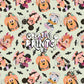 Sage Green Halloween Mouse Friends Seamless Pattern