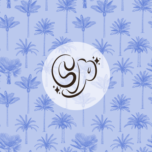 Summer Palm Trees Seamless pattern