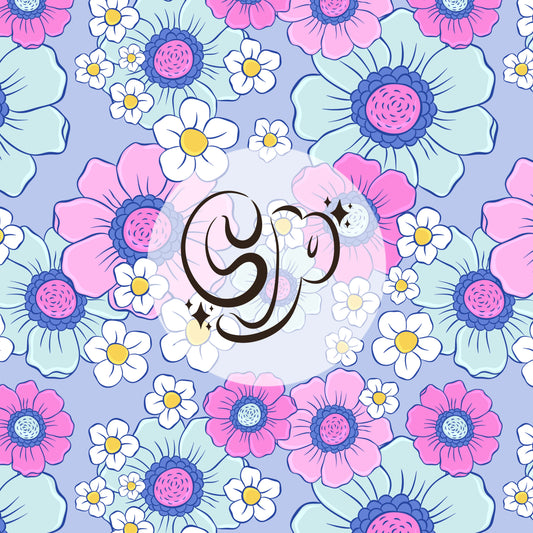 Bright Summer Floral Seamless pattern