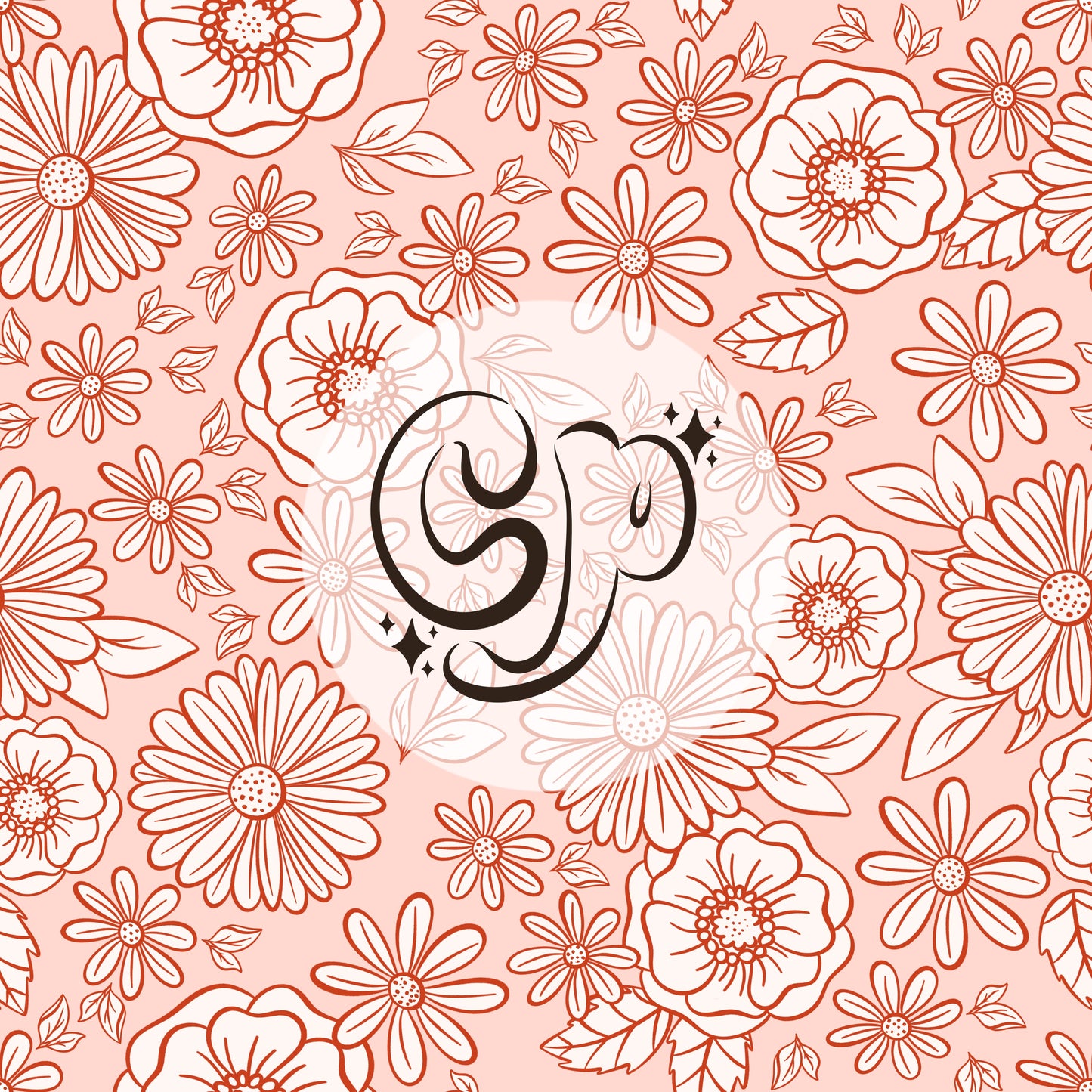 Boho Floral Seamless pattern